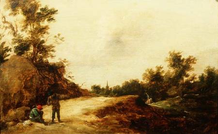 Landscape with Travellers (one of a pair) from David Teniers