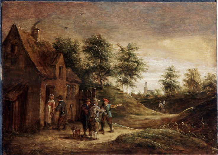 Before a tavern from David Teniers