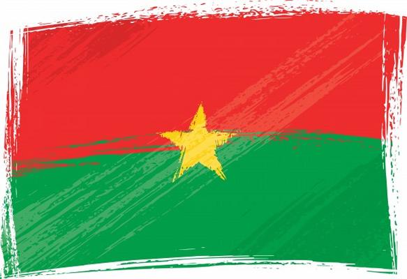 Grunge Burkina Faso flag from Dawid Krupa