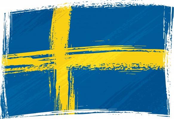 Grunge Sweden flag from Dawid Krupa
