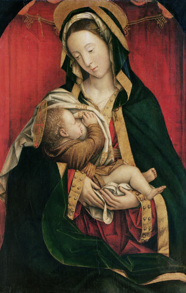 The Madonna Suckling her Child, 1520-30 (oil on panel) from Defendente Ferrari