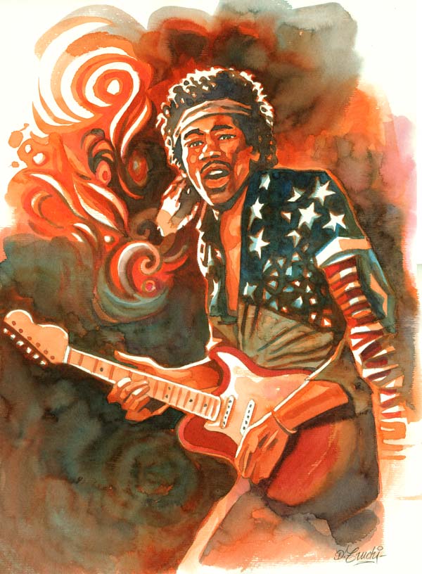 Jimi Hendrix - 3
42 x 30 cm

 from Denis Truchi