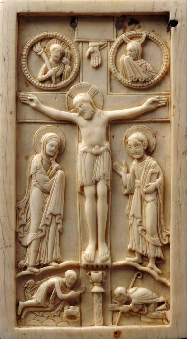 Kreuzigung Christi mit Stifterfiguren from (deutsch) Unbekannt