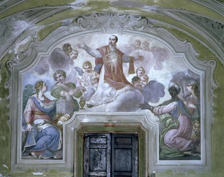 The Apotheosis of St. Ignatius of Loyola (c.1491-1556) from the Refectory from Diacinto Fabbroni