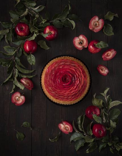 Redlove-Äpfel-Frangipane-Torte