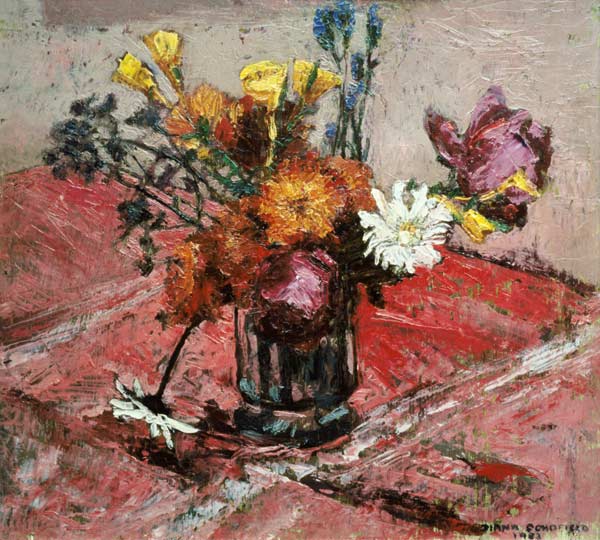 Still Life with Vase of Flowers, 1983 from Diana  Schofield