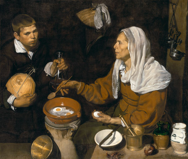 Alte Frau beim Eierkochen from Diego Rodriguez de Silva y Velázquez