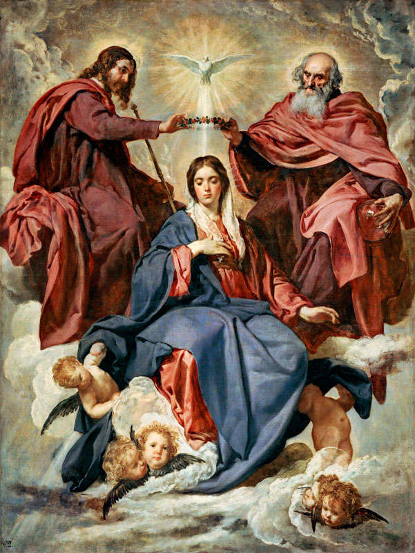 Die Krönung Marias from Diego Rodriguez de Silva y Velázquez