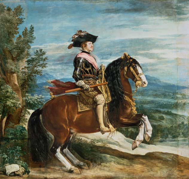 Philipp IV. zu Pferde from Diego Rodriguez de Silva y Velázquez