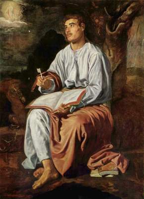 Johannes auf Patmos from Diego Rodriguez de Silva y Velázquez