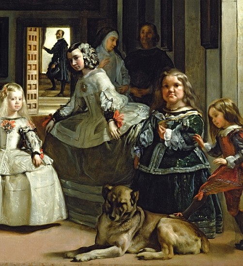 Las Meninas or The Family of Philip IV, c.1656 (detail of 405) from Diego Rodriguez de Silva y Velázquez