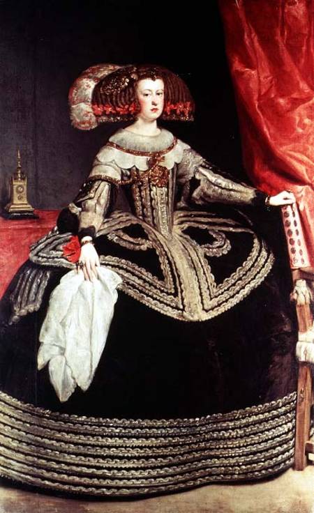 Queen Maria Anna of Spain (1635-96), wife of King Philip IV of Spain (1605-65) from Diego Rodriguez de Silva y Velázquez