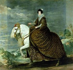 Equestrian portrait of Elisabeth de France, wife of Philip IV of Spain