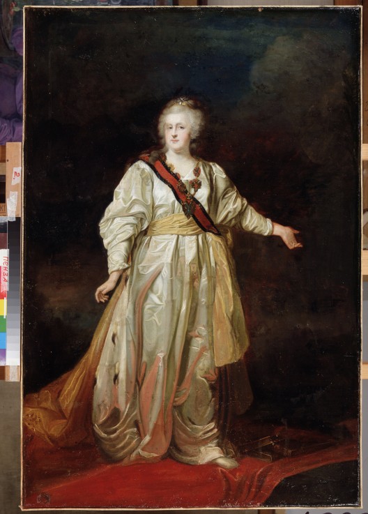 Portrait of Empress Catherine II (1729-1796) from Dimitrij Grigorjewitsch Lewizkij
