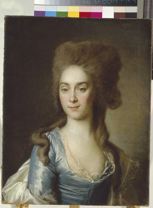Portrait of Tatyana Petrovna Raznatovskaya, née Rezvaya from Dimitrij Grigorjewitsch Lewizkij