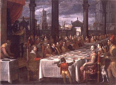 Wedding banquet of Grand Duke Ferdinand I of Tuscany (1549-1600) from Domenico Cresti Passignano