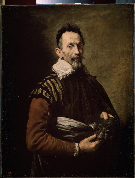 Portrait of an Actor (Claudio Monteverdi, Tristano Martinelli or Francesco Andreini) from Domenico Fetti