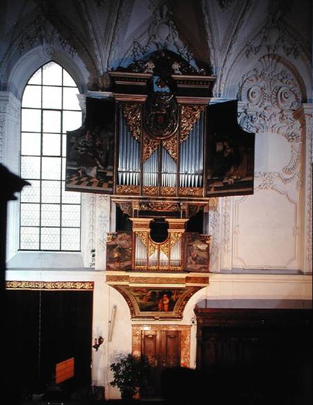 View of the Renaissance organ from Domenico Pozzo