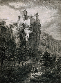 Schloß Prunn im Altmühltal from Domenico Quaglio