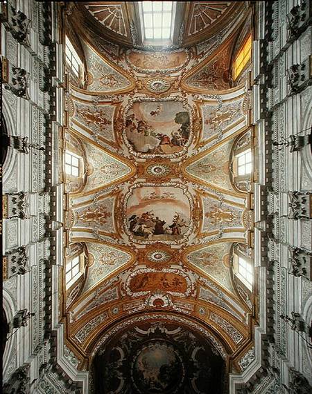 The vault of the nave and part of the cupola (photo) from Domenico Rossi