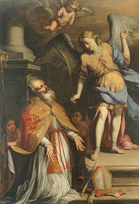 Der Hl. Romulus und ein Engel. from Domenico Salvi