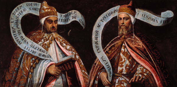 D.Tintoretto, Orso II. und Pietro II. from Domenico Tintoretto