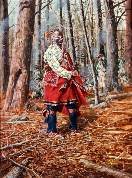 Iroquois Warrior, c.1750-84 from Don Troiani