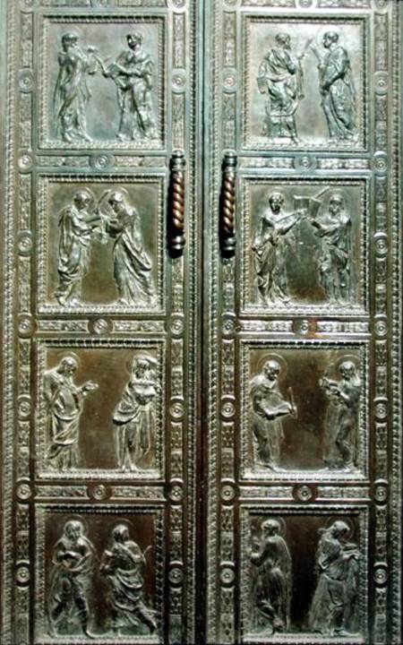 Doors depicting Martyrs from Donatello