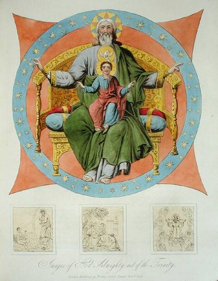 Images of God Almighty and of the Trinity from the Cathedral of the Assumption, Moscow, plate 14 fro from Dr. Robert Lyall