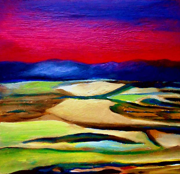 Red Landscape from Azure
