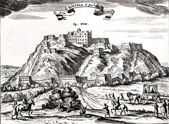 Bietala, fortress of Lama the Great, Kingdom of Lhassa,illustration from ''La Chine illustree'' Atha from Dutch School