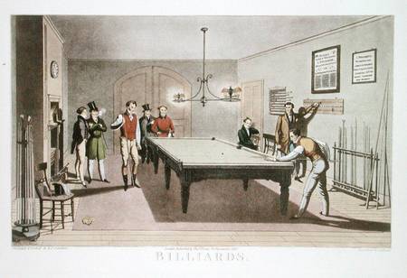 Billiards, engraved by G. Hunt from E. F. Lambert