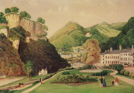 Matlock Bath from the grounds of the Bath Hotel