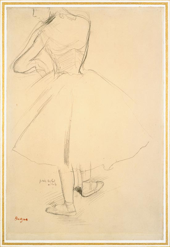 Balletttänzerin von Hinten from Edgar Degas