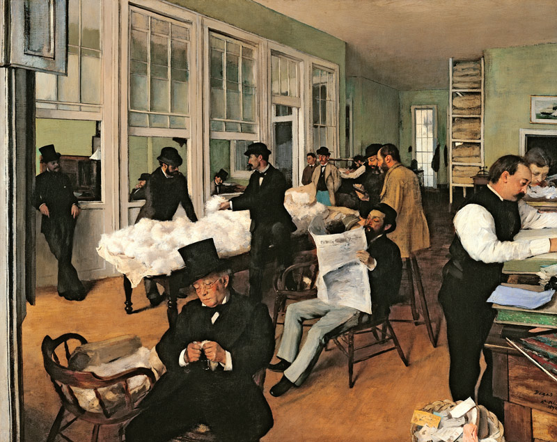 Büro der Baumwollhändler in New Orleans from Edgar Degas