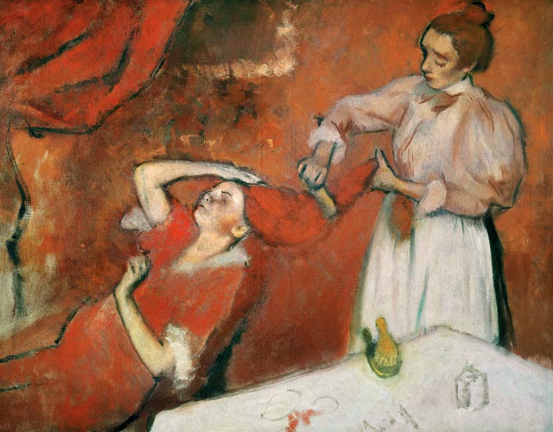 Combing the Hair from Edgar Degas
