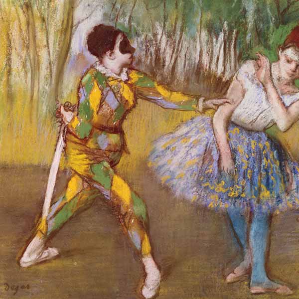 Harlekin und Columbine from Edgar Degas