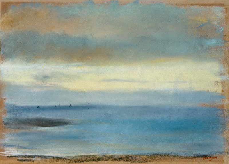 Marine sunset from Edgar Degas