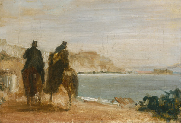 Promenade beside the Sea from Edgar Degas