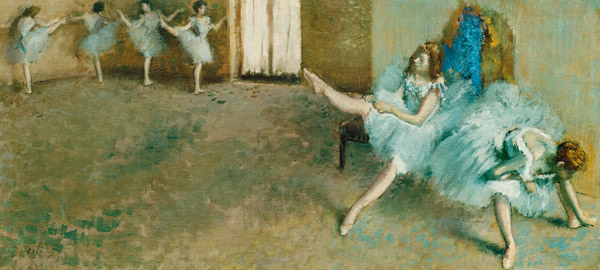 Dancers before their entrance from Edgar Degas