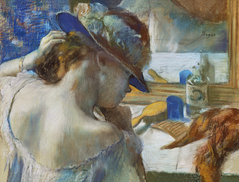 Vor dem Spiegel from Edgar Degas