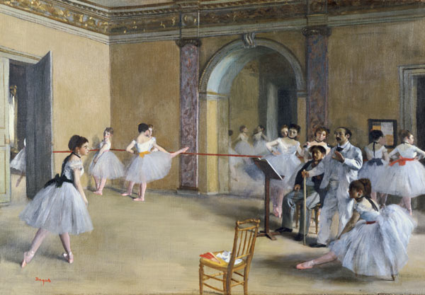 Ballettsaal der Oper in der Rue Peletier from Edgar Degas