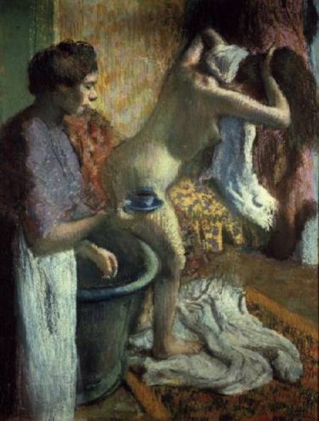 Breakfast after a bath from Edgar Degas