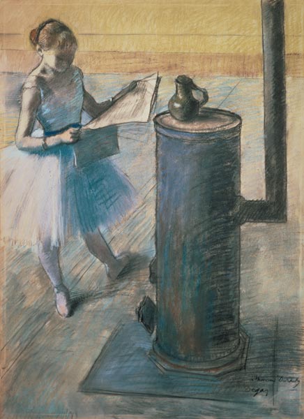Zeitunglesende Tänzerin from Edgar Degas