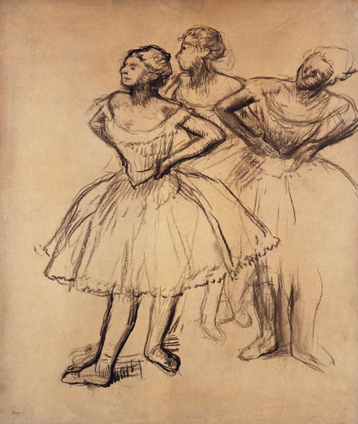 Drei Tänzerinnen (Trois Danseuses). from Edgar Degas