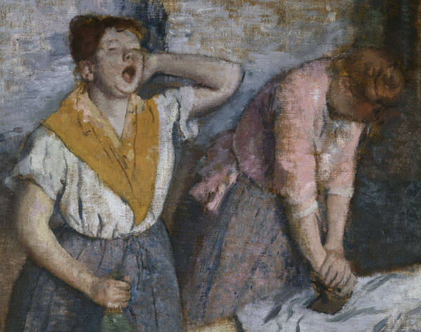 Edgar Degas, Die Bueglerinnen/ Ausschnitt from Edgar Degas