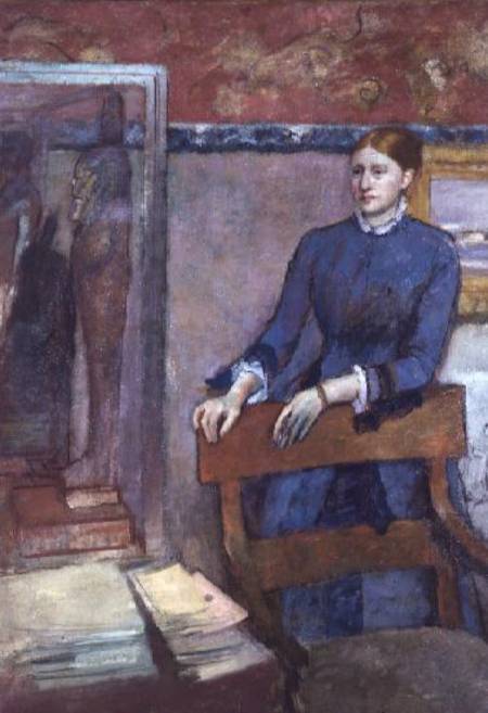 Helene Rouart in her Father's Study from Edgar Degas