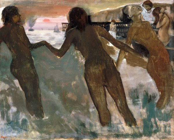 Three Girls Bathing from Edgar Degas