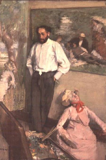 Portrait of Henri Michel-Levy in his studio from Edgar Degas