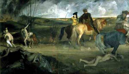 Scene of War in the Middle Ages from Edgar Degas